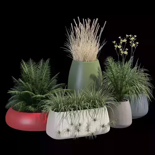 Gobi outdoor planter 3D model