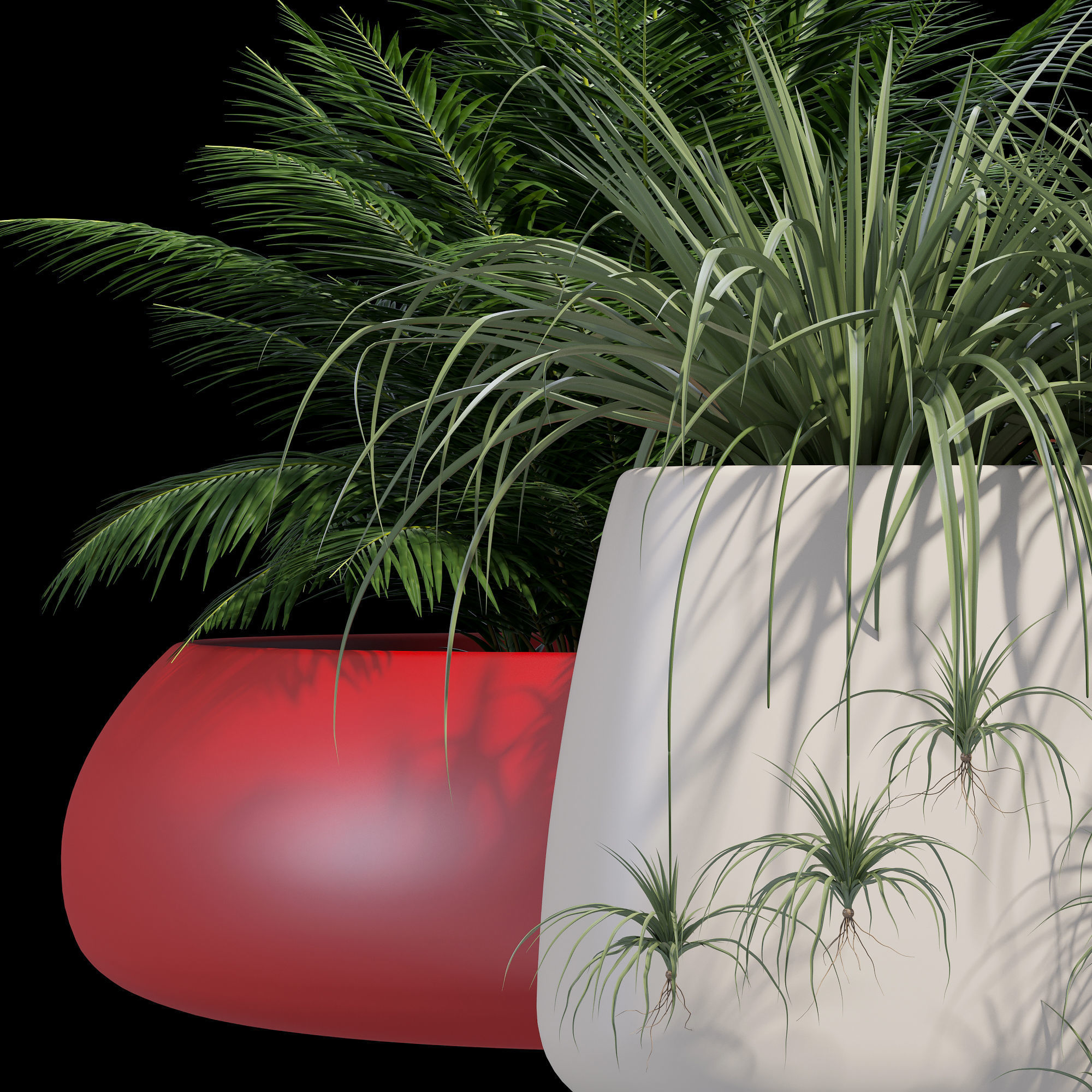 Gobi outdoor planter 3D model_5