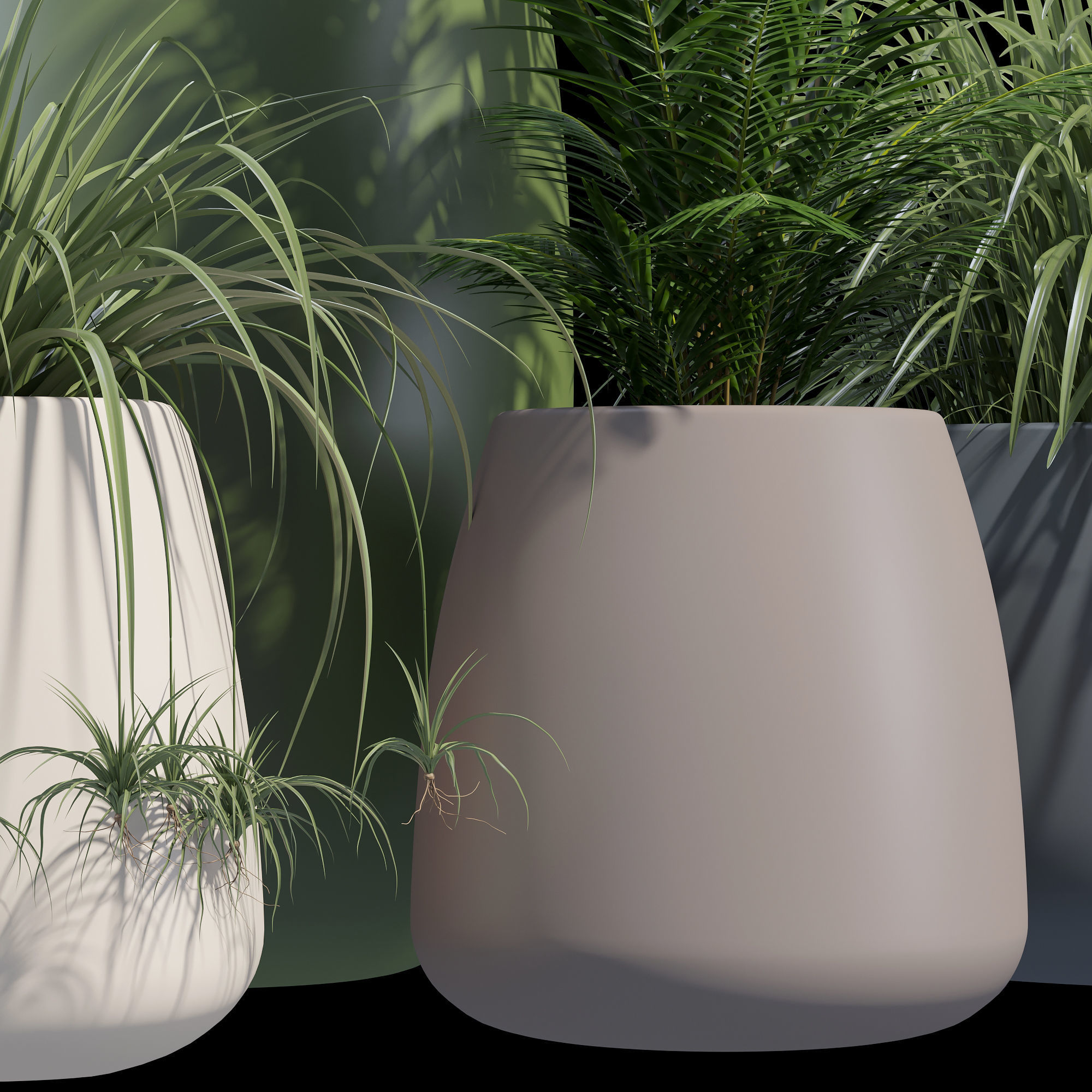 Gobi outdoor planter 3D model_4