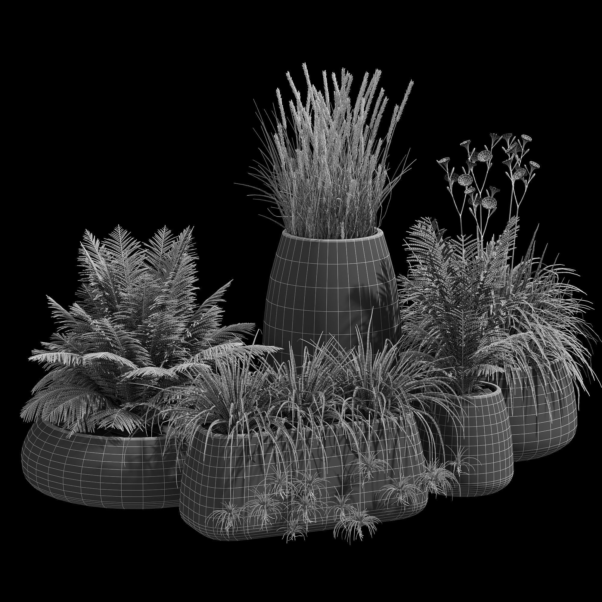 Gobi outdoor planter 3D model_6