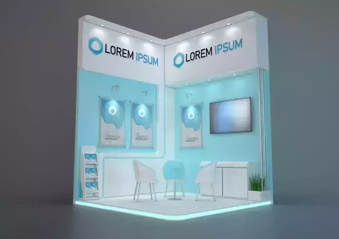 EXHIBTION STAND JBY 9 sqm 3D model