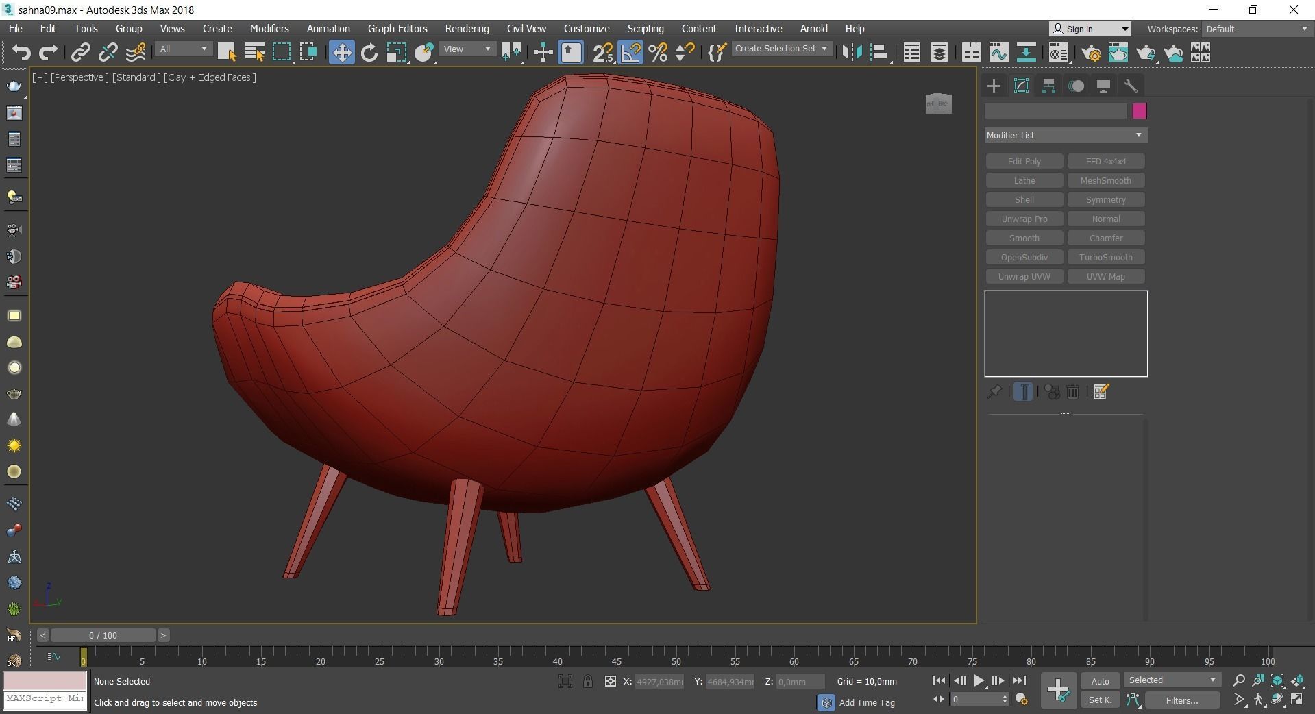 Karmello Accent Armchair 3d model Low-poly 3D model_2