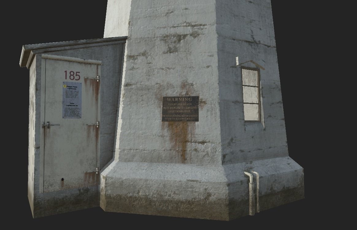 Lighthouse Low-poly 3D model_5