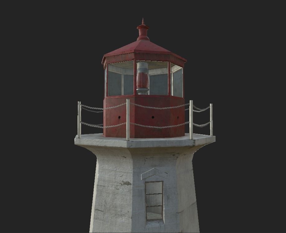Lighthouse Low-poly 3D model_4
