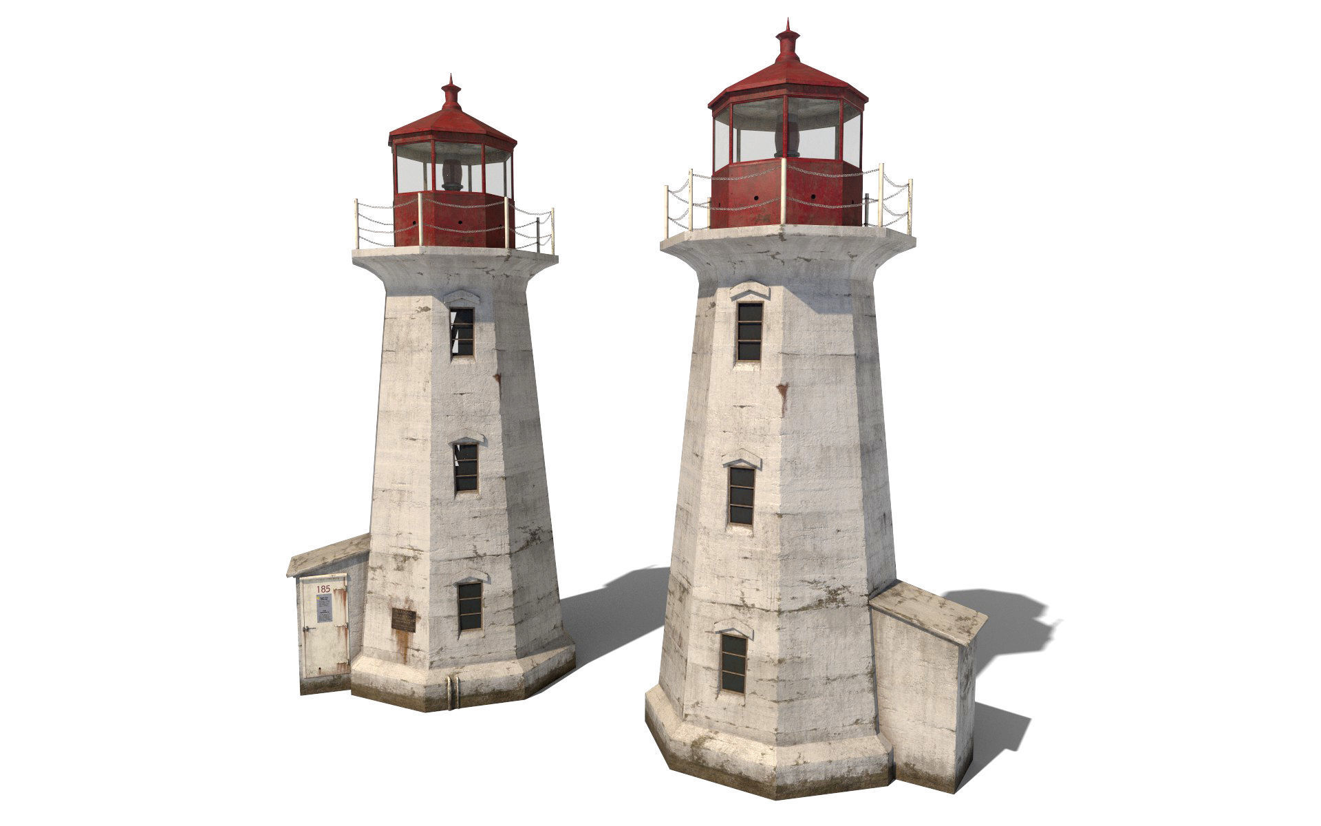 Lighthouse Low-poly 3D model_2