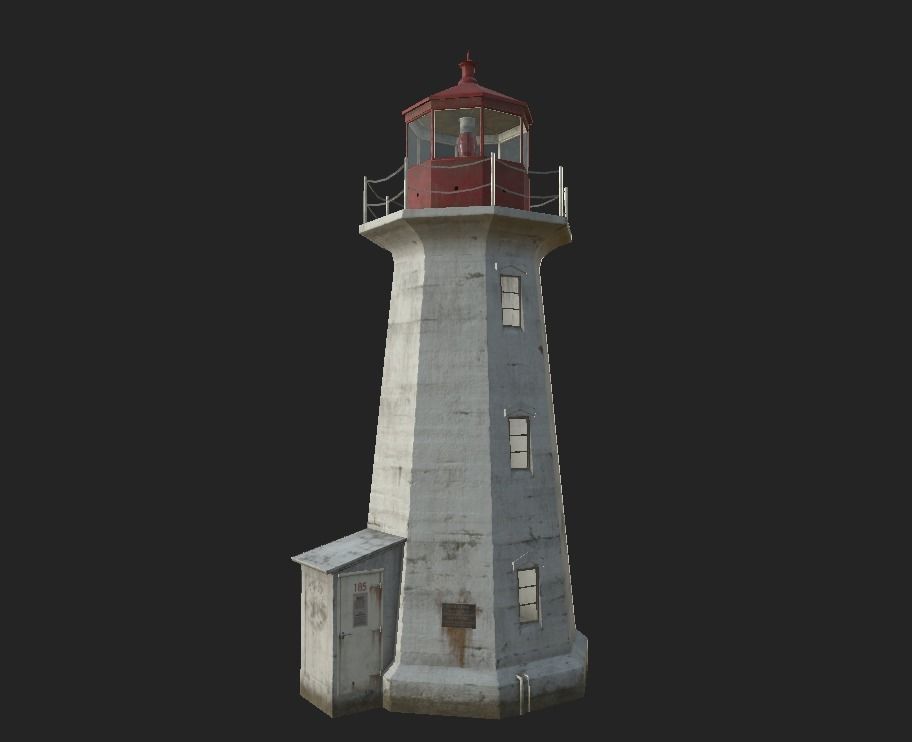 Lighthouse Low-poly 3D model_3