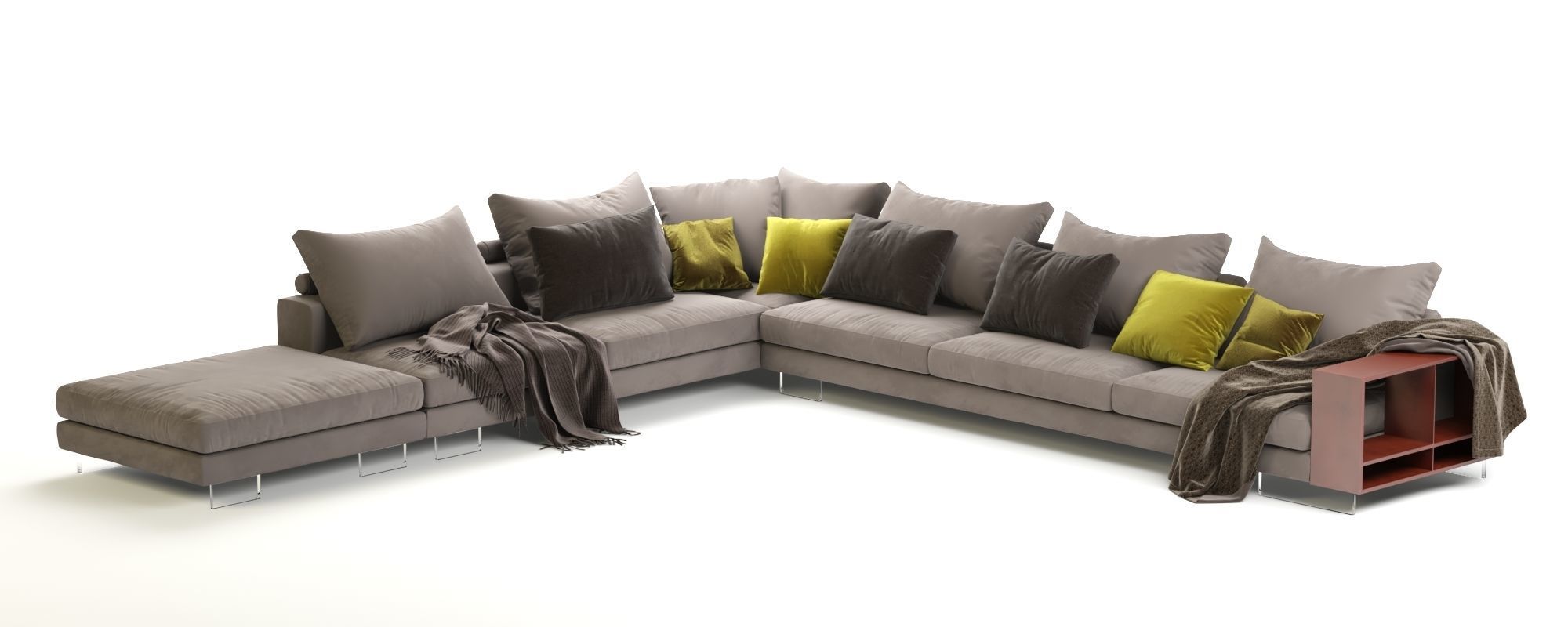 Flexform Lightpiece Modular Sofa 3D model_6