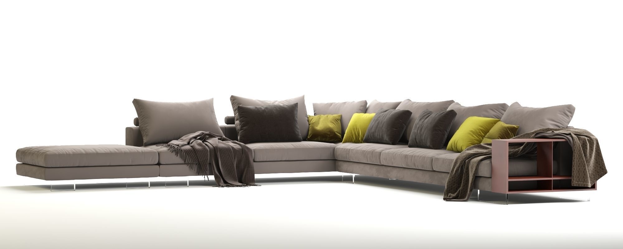 Flexform Lightpiece Modular Sofa 3D model_3