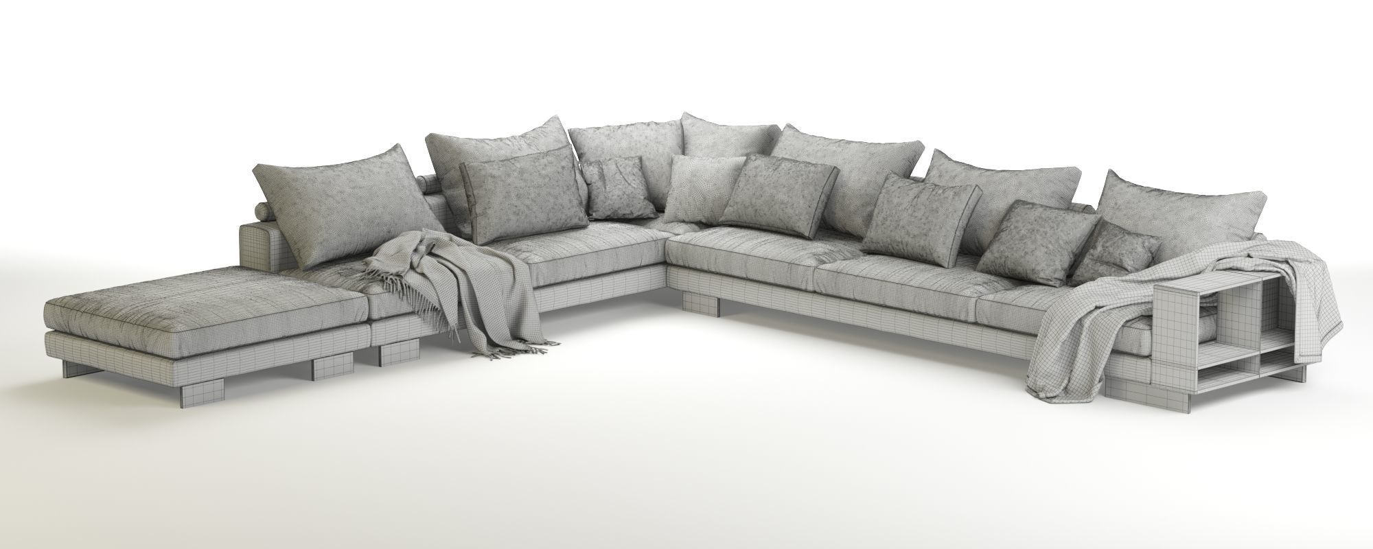 Flexform Lightpiece Modular Sofa 3D model_8