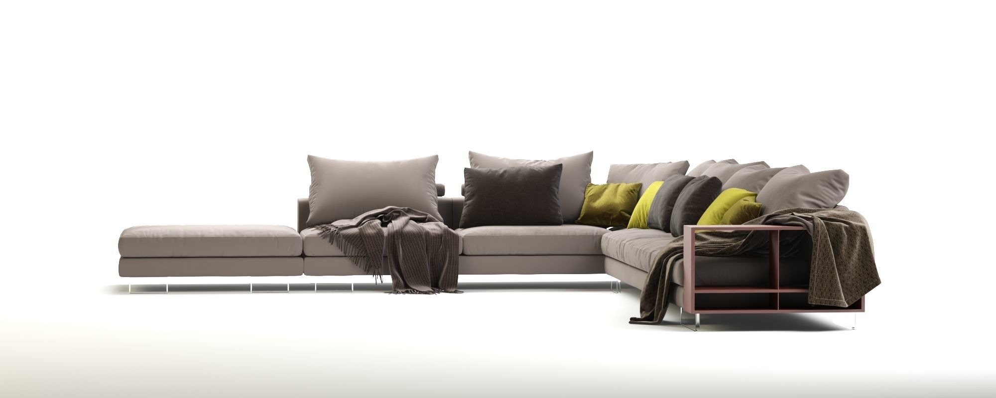 Flexform Lightpiece Modular Sofa 3D model_5