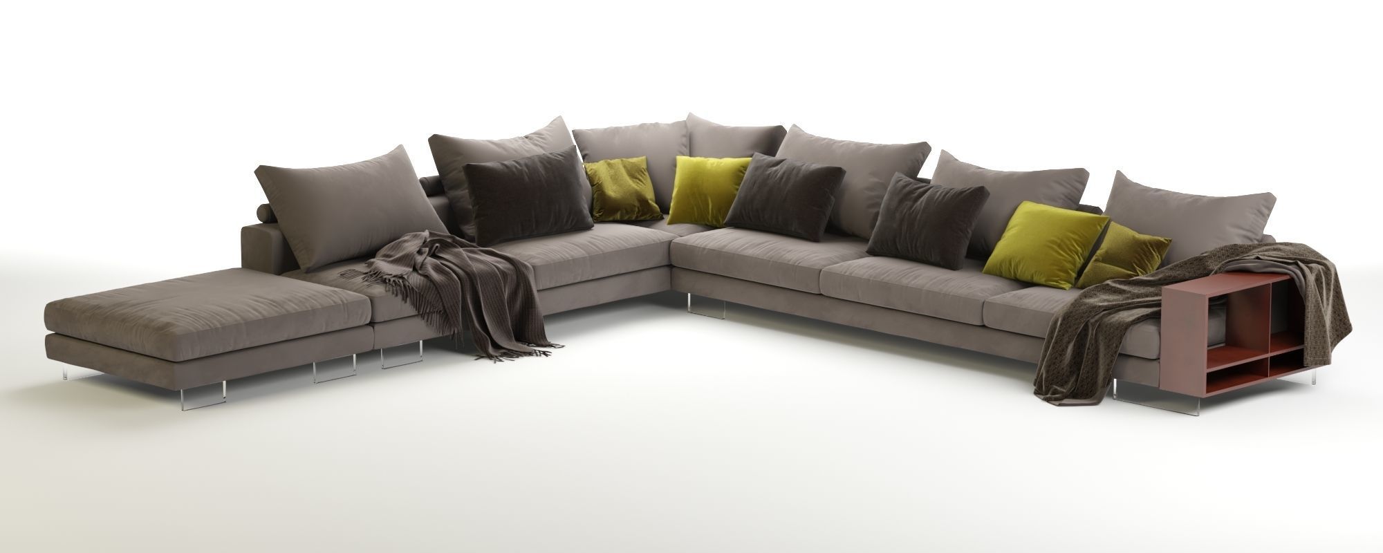 Flexform Lightpiece Modular Sofa 3D model_1