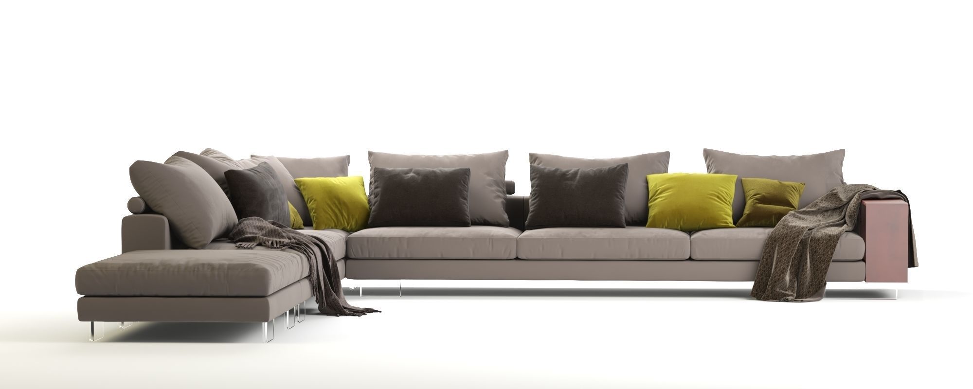Flexform Lightpiece Modular Sofa 3D model_2