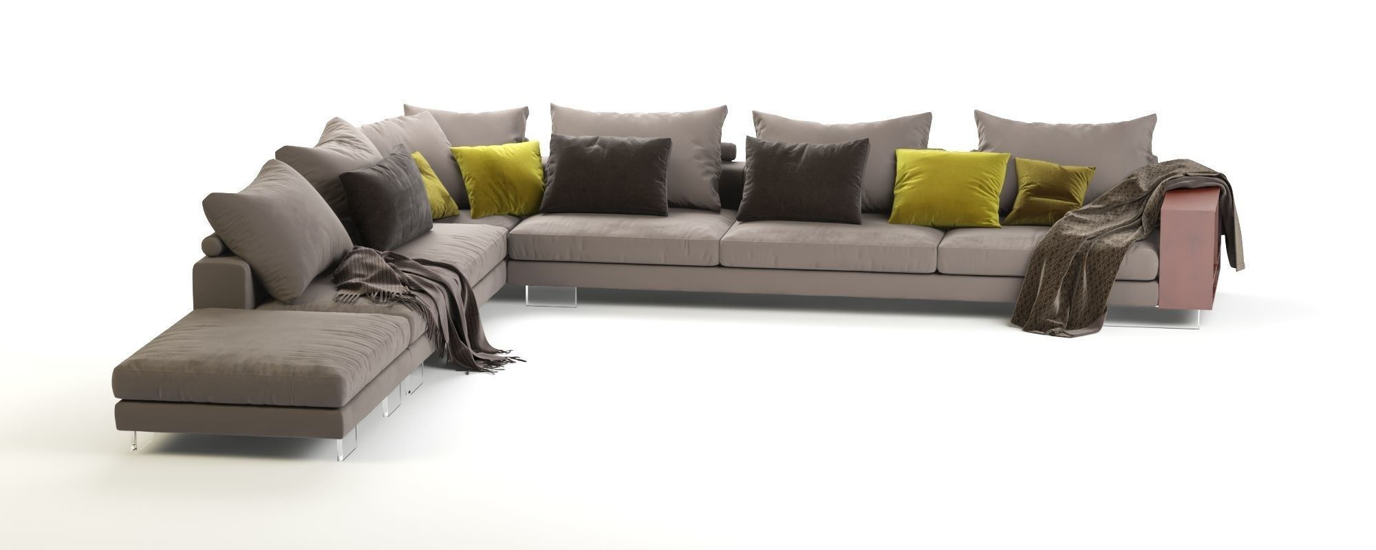 Flexform Lightpiece Modular Sofa 3D model_7