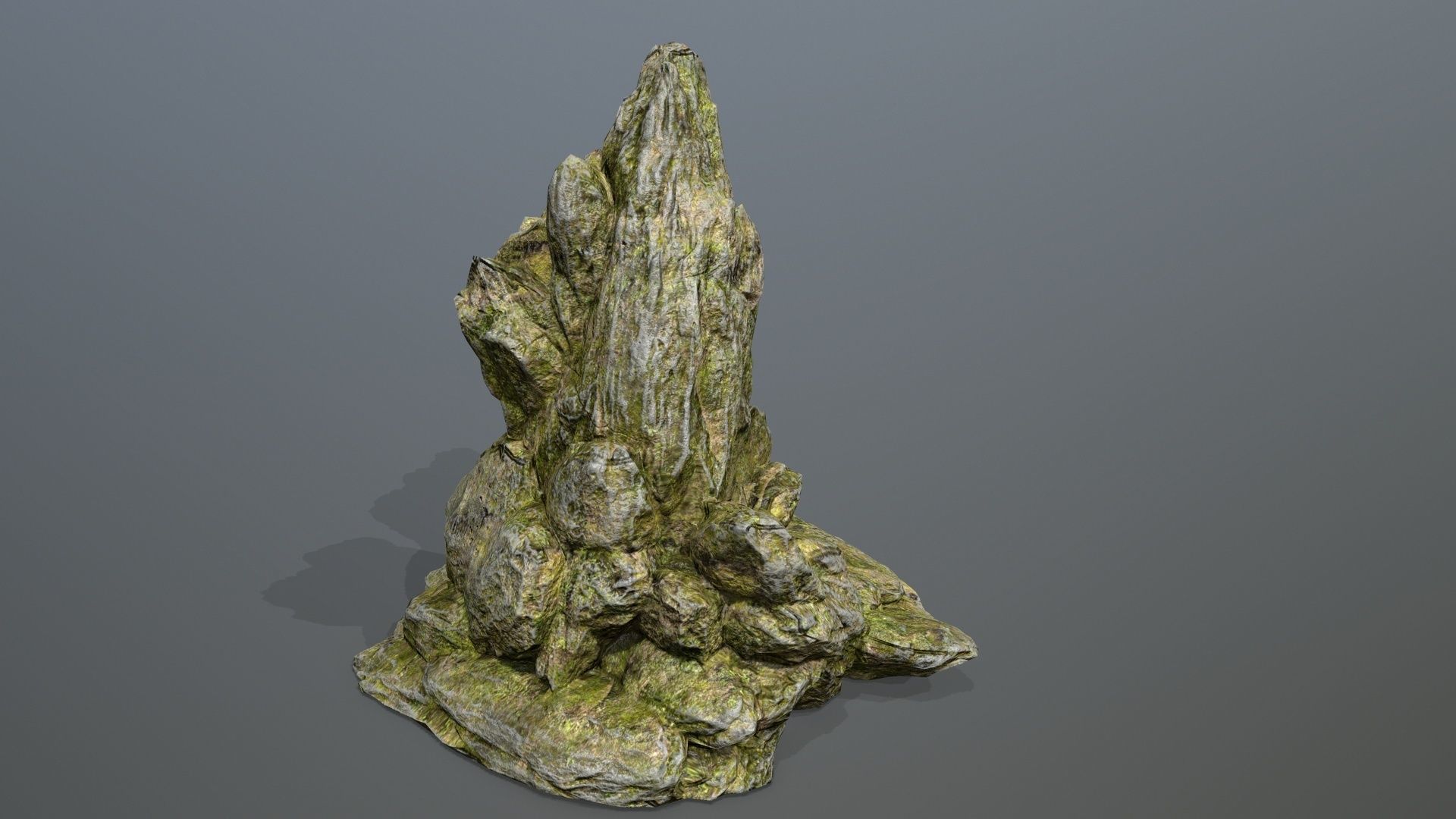 Rock Set Low-poly 3D model_13