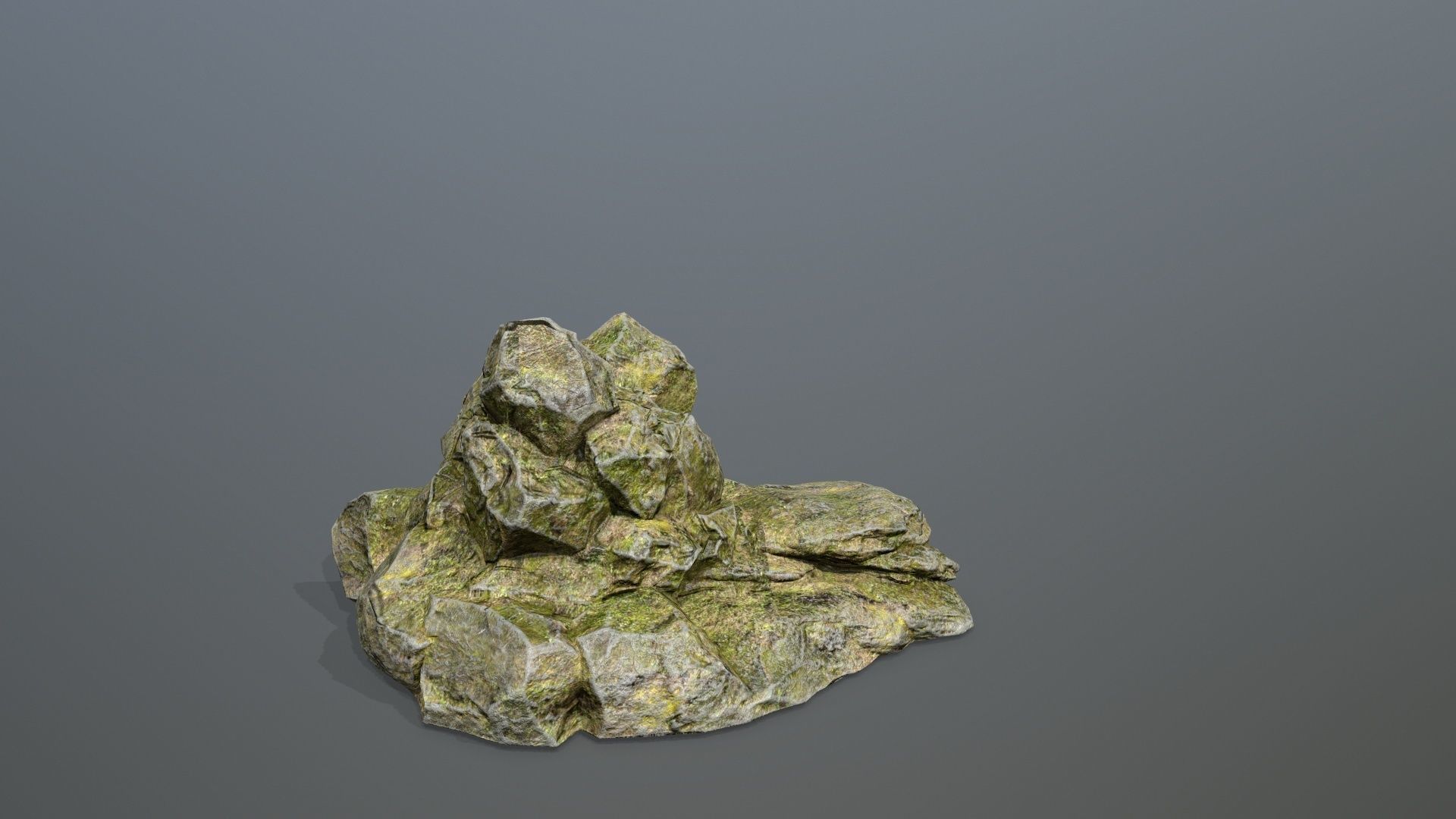 Rock Set Low-poly 3D model_20
