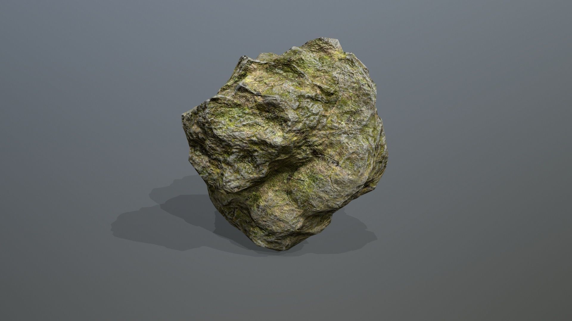 Rock Set Low-poly 3D model_4