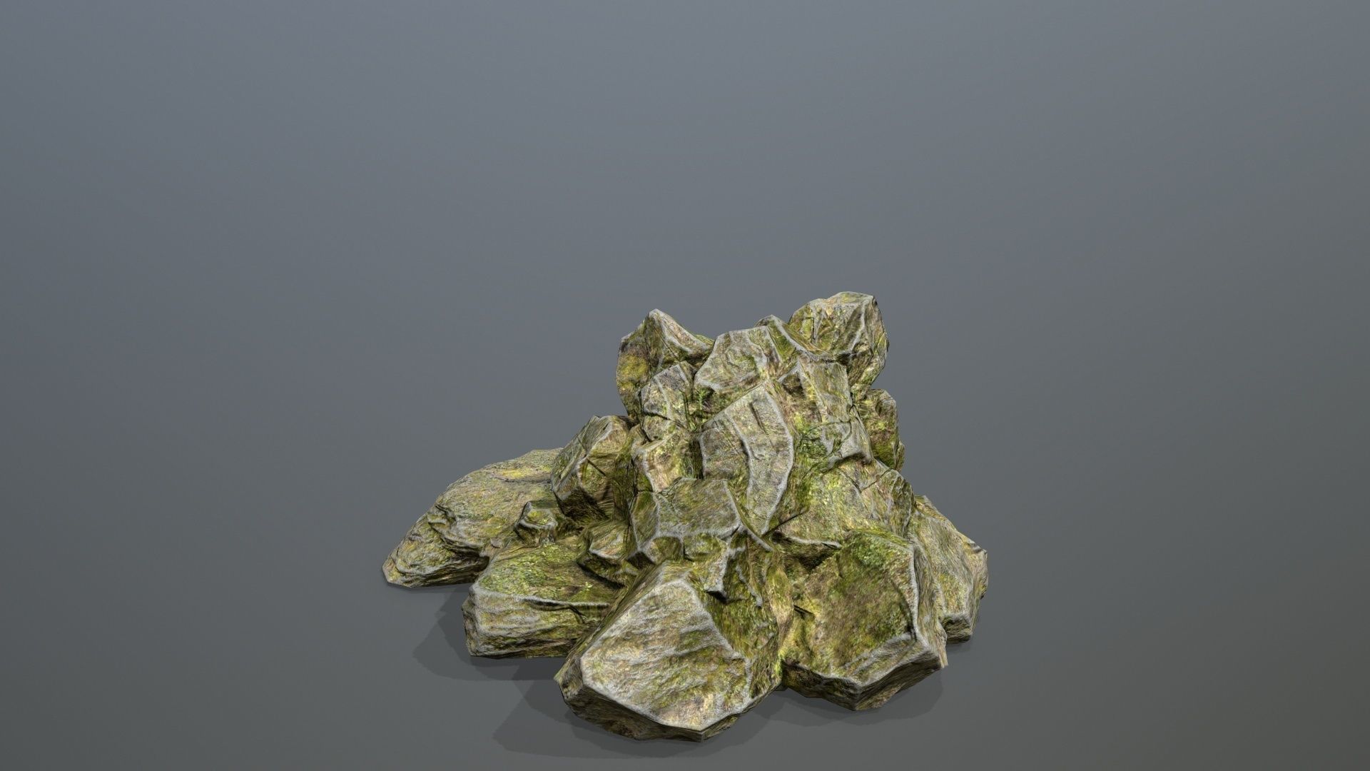 Rock Set Low-poly 3D model_22