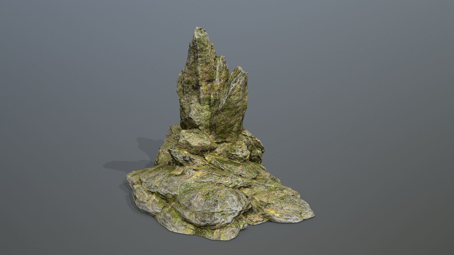 Rock Set Low-poly 3D model_10