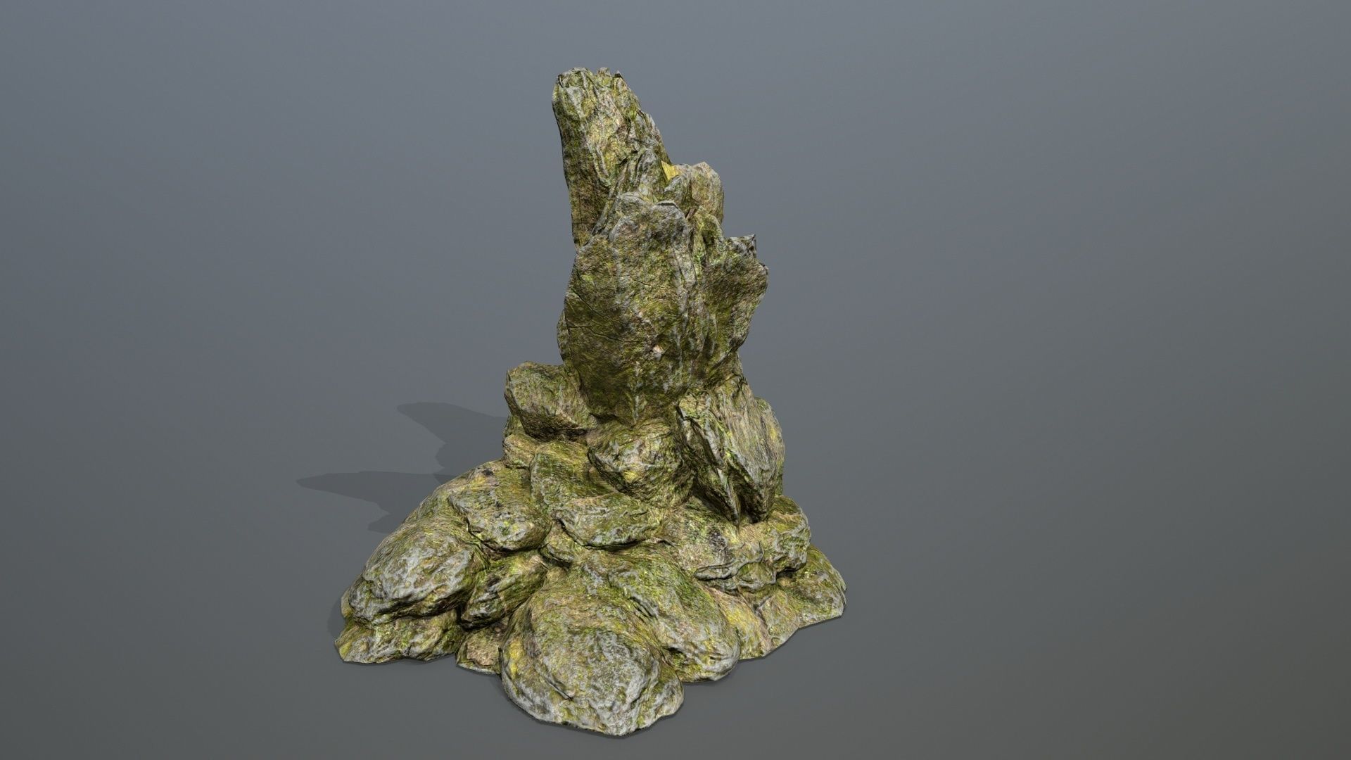 Rock Set Low-poly 3D model_15