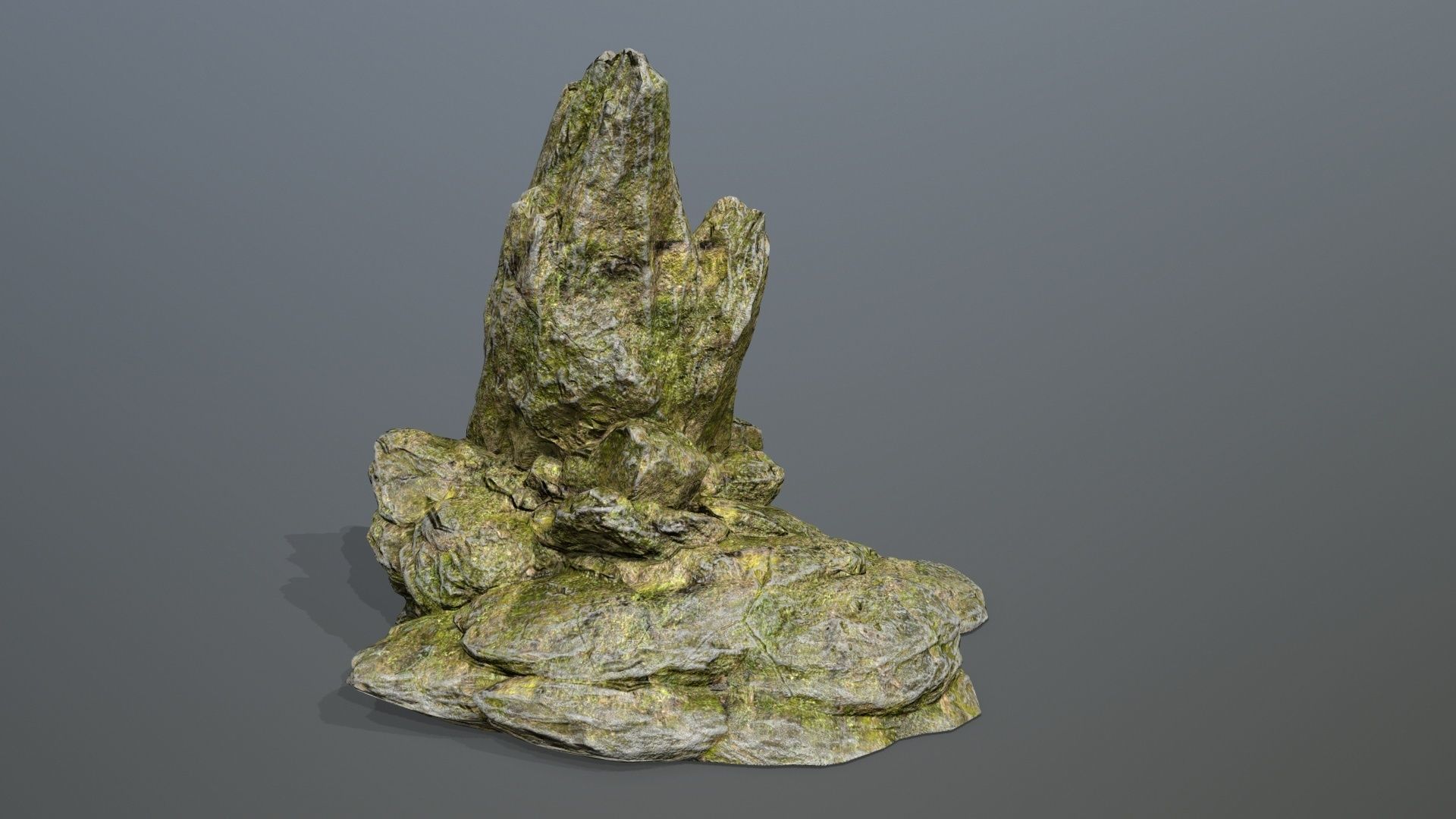 Rock Set Low-poly 3D model_11