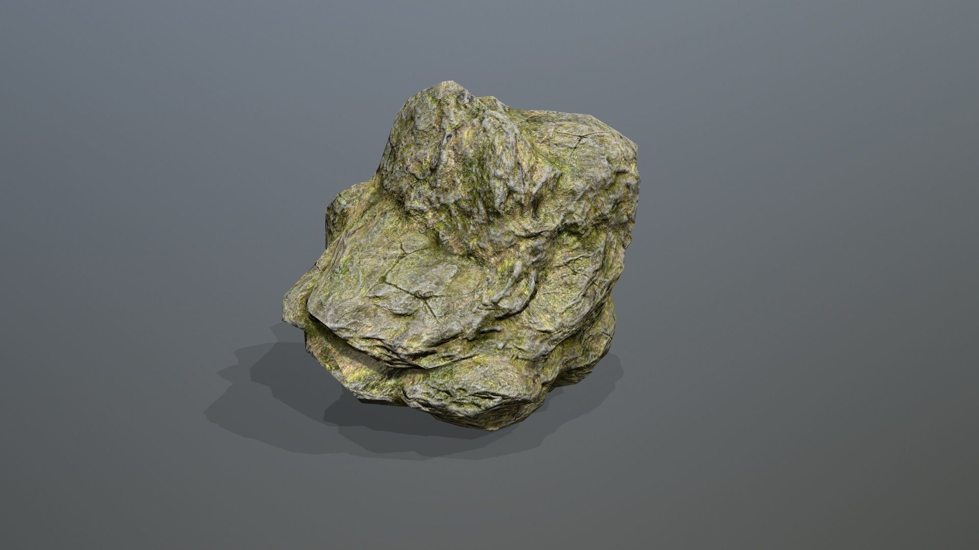 Rock Set Low-poly 3D model_5