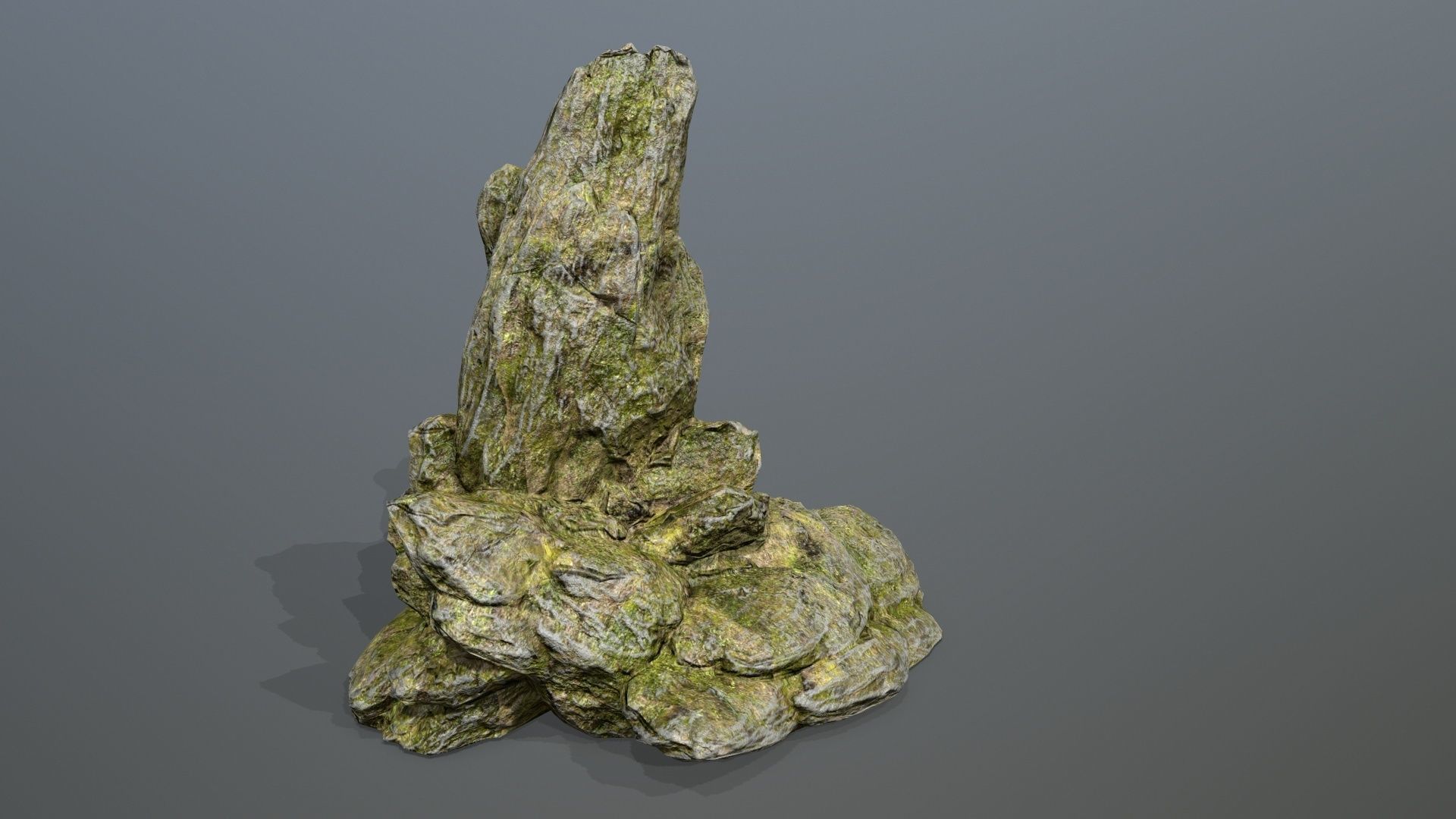 Rock Set Low-poly 3D model_12