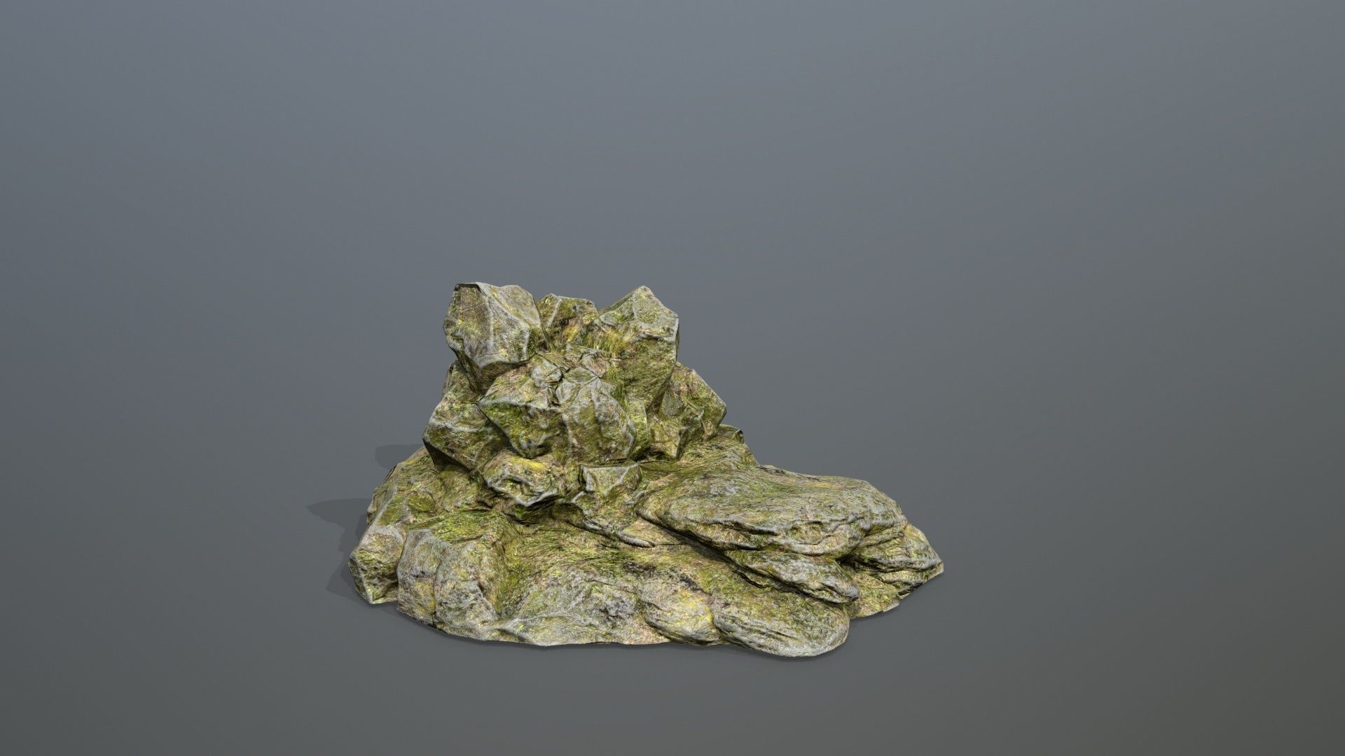 Rock Set Low-poly 3D model_19