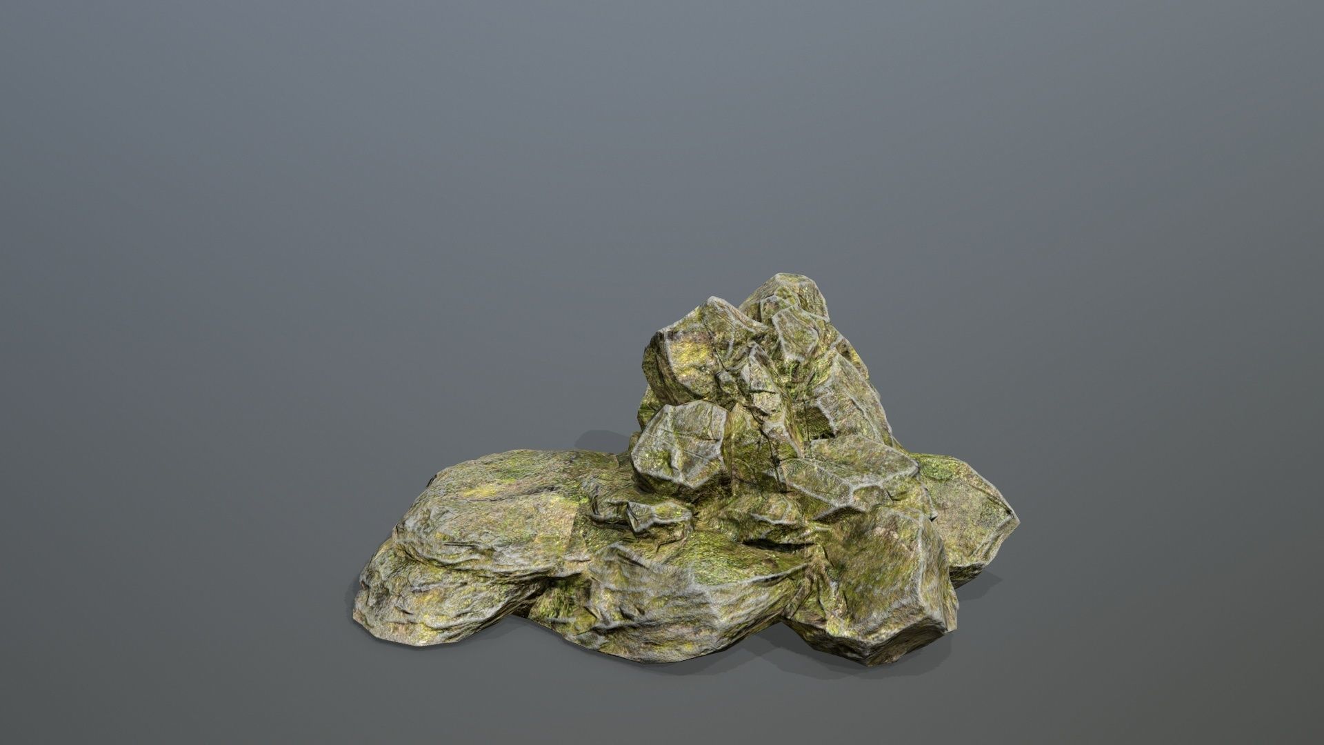 Rock Set Low-poly 3D model_23