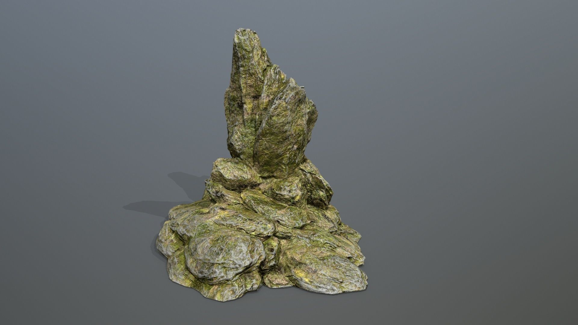 Rock Set Low-poly 3D model_16