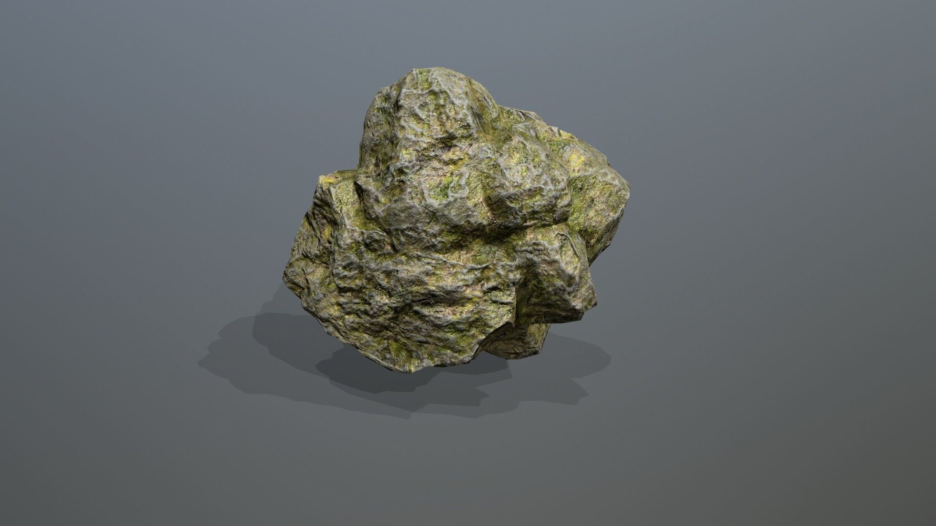 Rock Set Low-poly 3D model_9