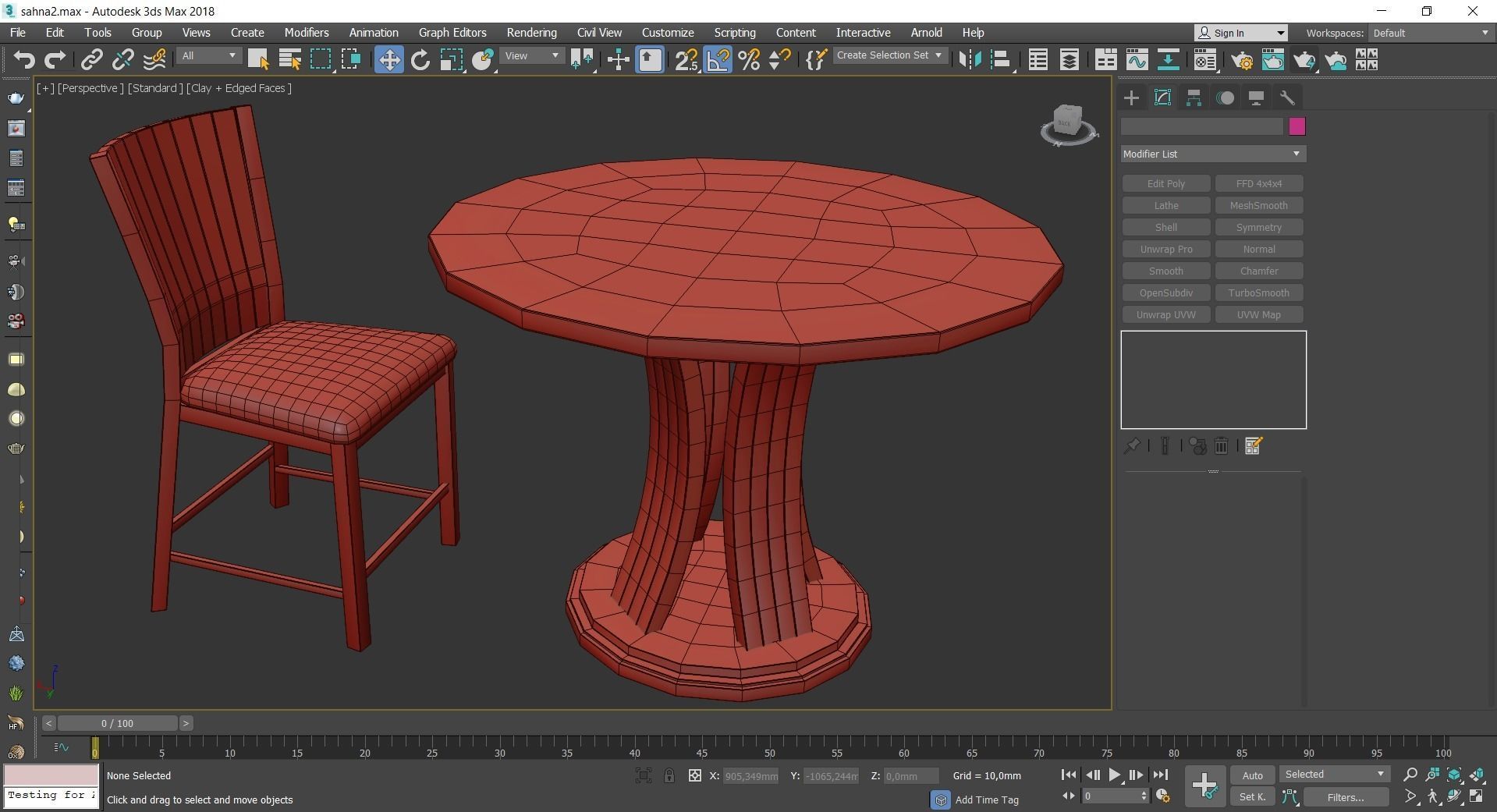 Dinning table 3d model collection 10 pieces Low-poly 3D model_13