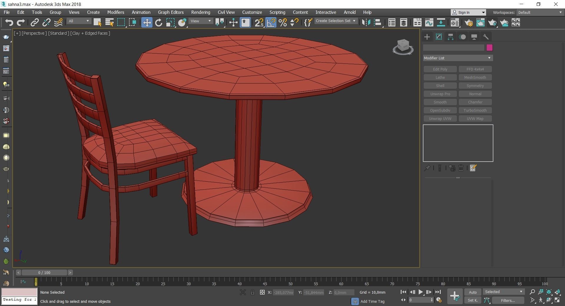 Dinning table 3d model collection 10 pieces Low-poly 3D model_12