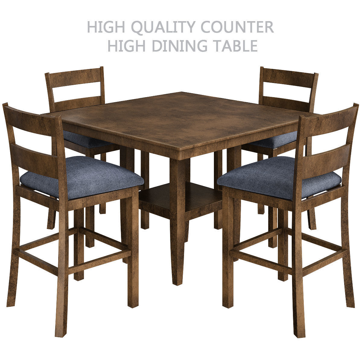 Dinning table 3d model collection 10 pieces Low-poly 3D model_6