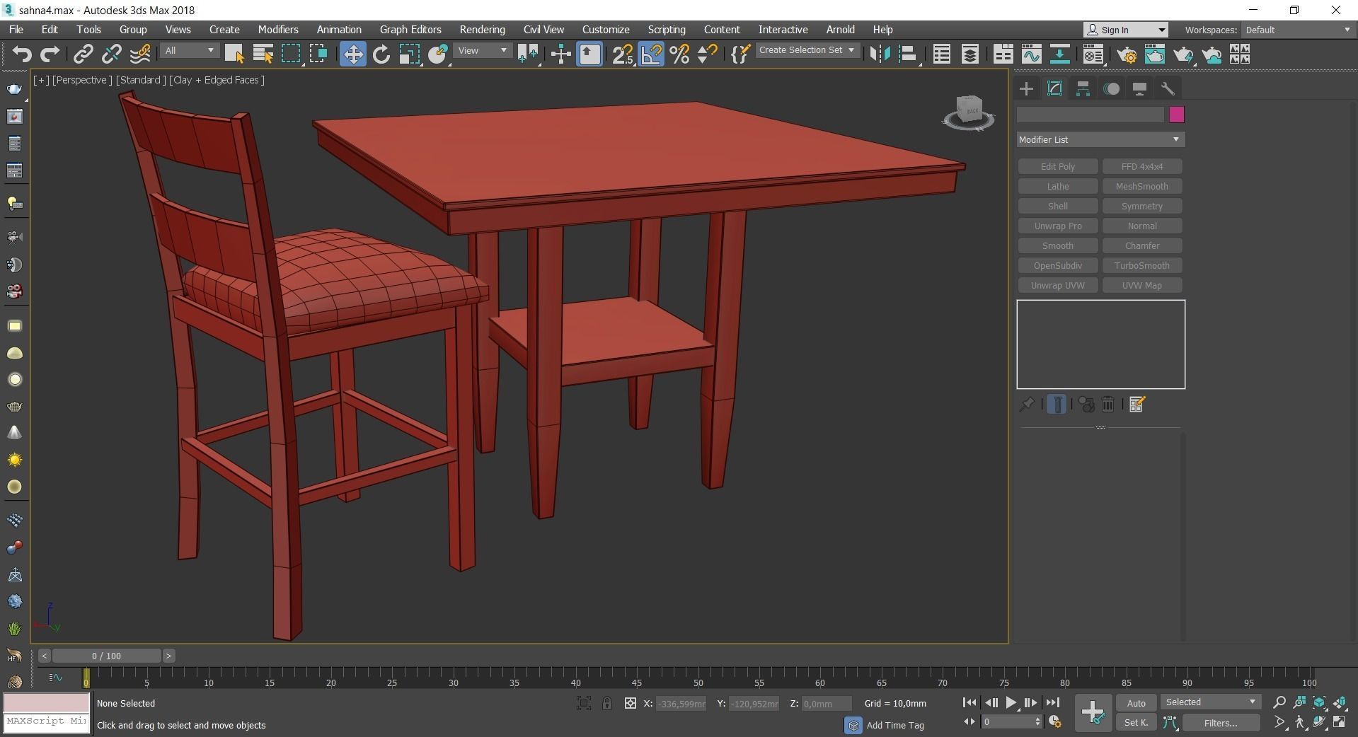 Dinning table 3d model collection 10 pieces Low-poly 3D model_31