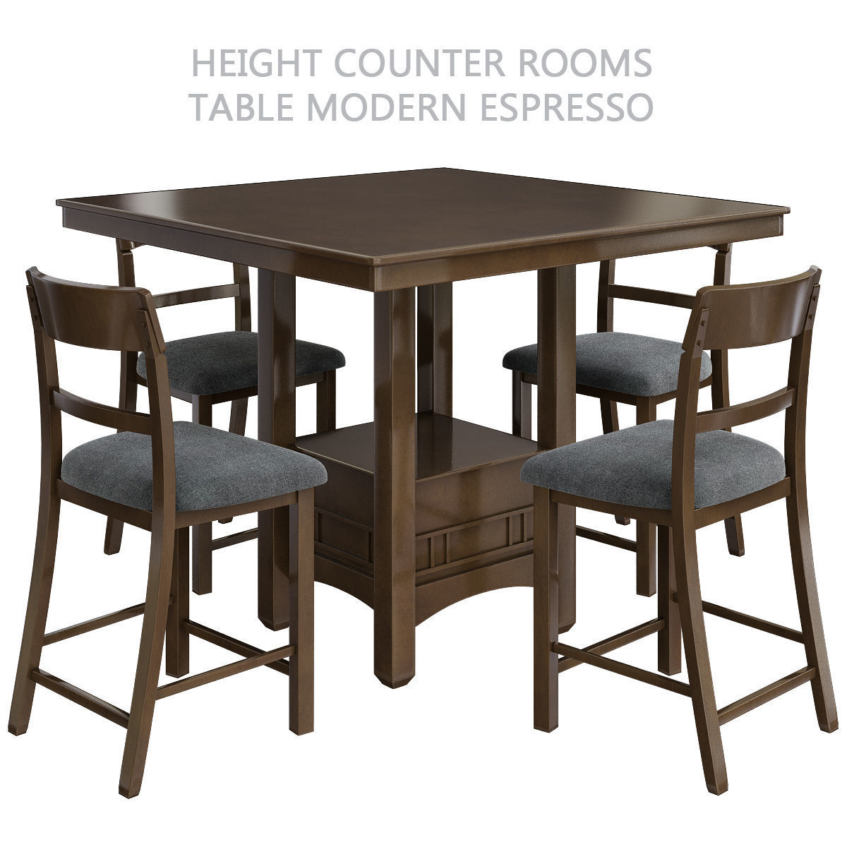 Dinning table 3d model collection 10 pieces Low-poly 3D model_3