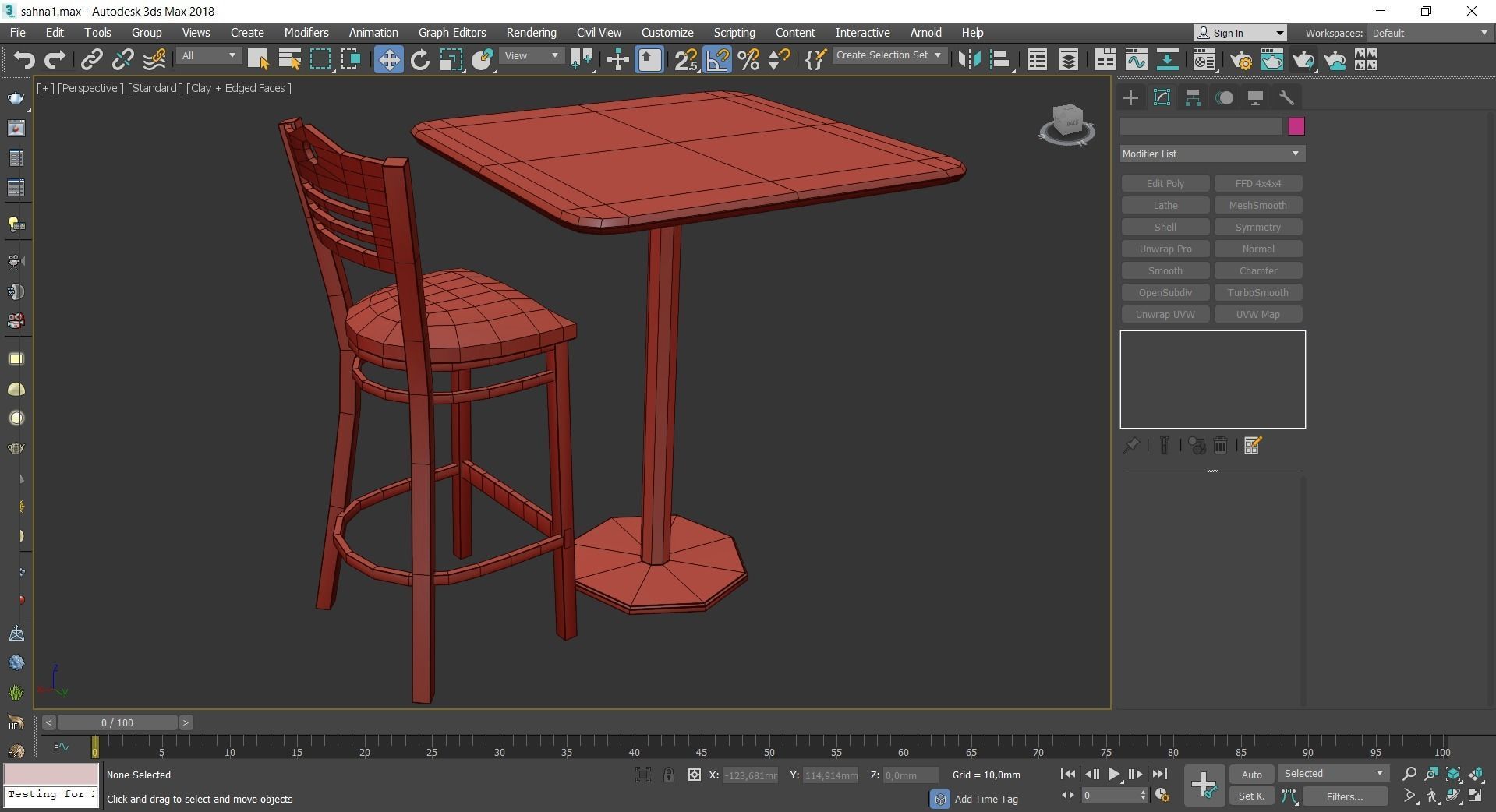 Dinning table 3d model collection 10 pieces Low-poly 3D model_22