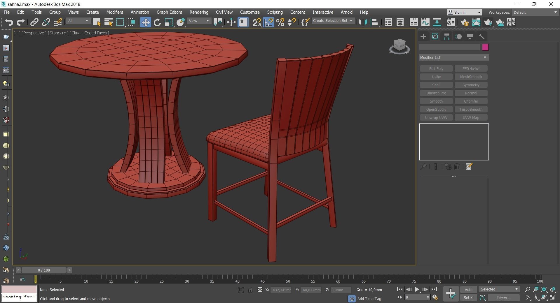 Dinning table 3d model collection 10 pieces Low-poly 3D model_14
