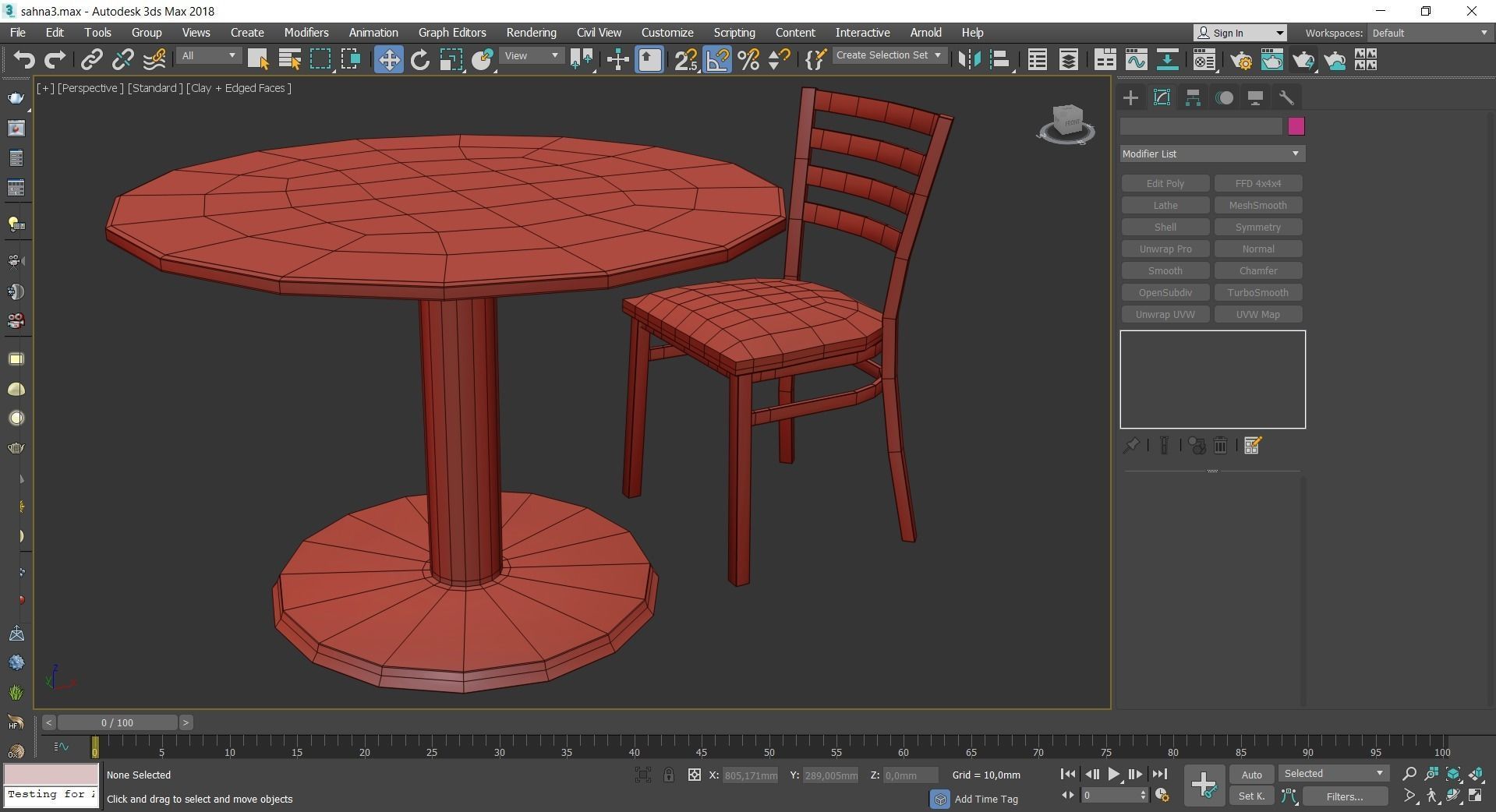Dinning table 3d model collection 10 pieces Low-poly 3D model_36