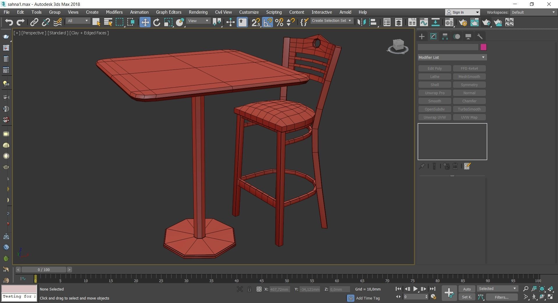 Dinning table 3d model collection 10 pieces Low-poly 3D model_23
