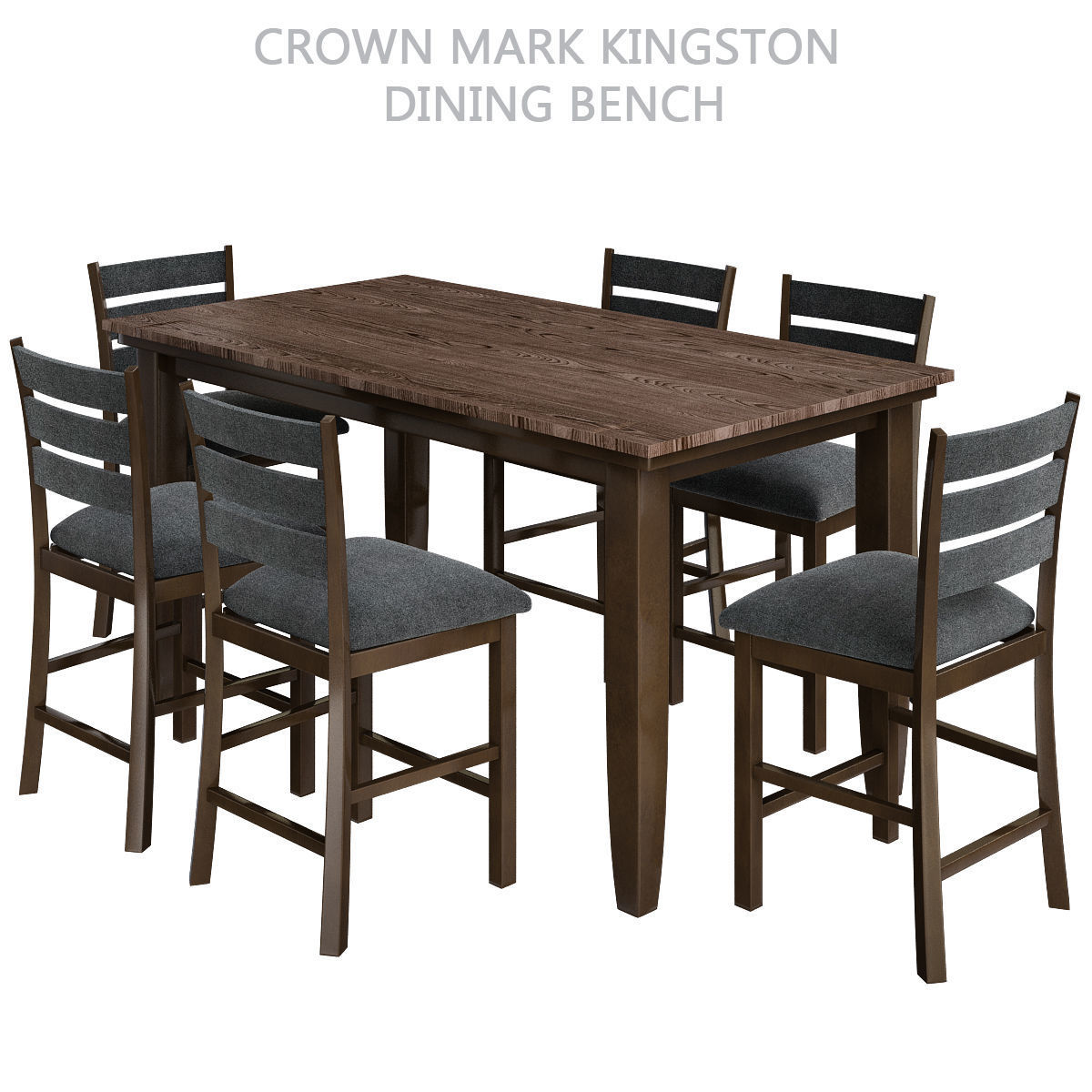 Dinning table 3d model collection 10 pieces Low-poly 3D model_2