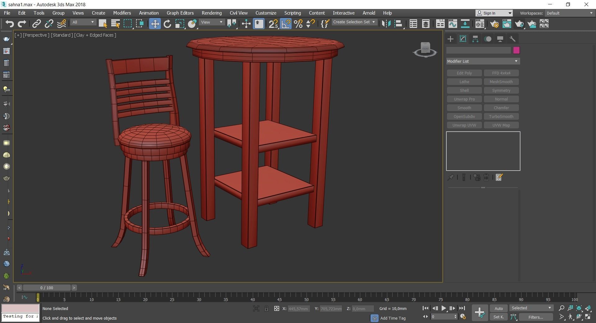 Dinning table 3d model collection 10 pieces Low-poly 3D model_39