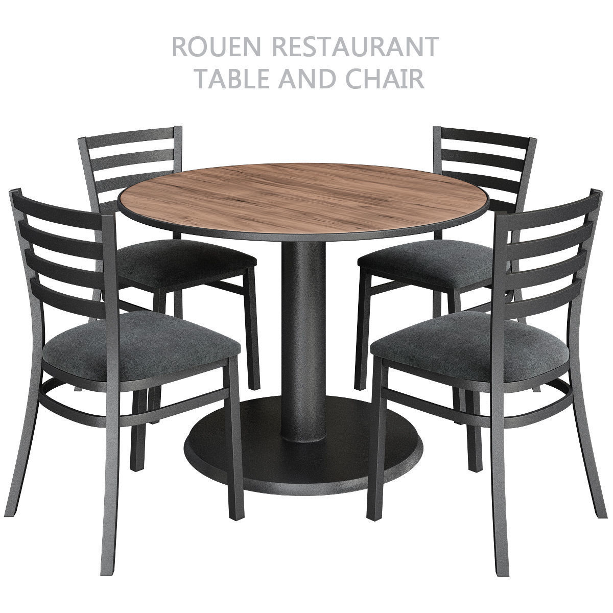 Dinning table 3d model collection 10 pieces Low-poly 3D model_8