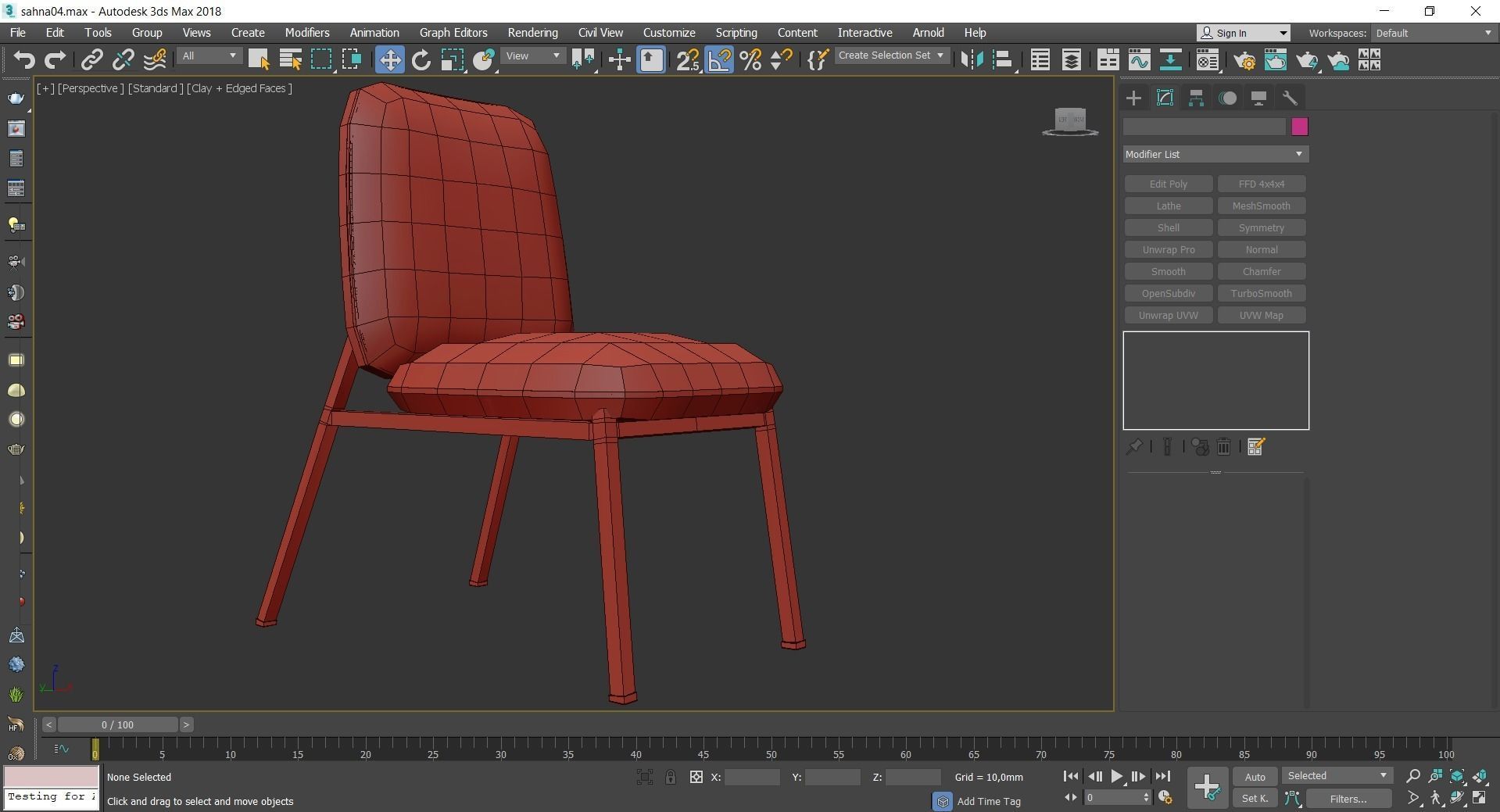 Chair and Armchair 3d model collection 10 pieces Low-poly 3D model_4