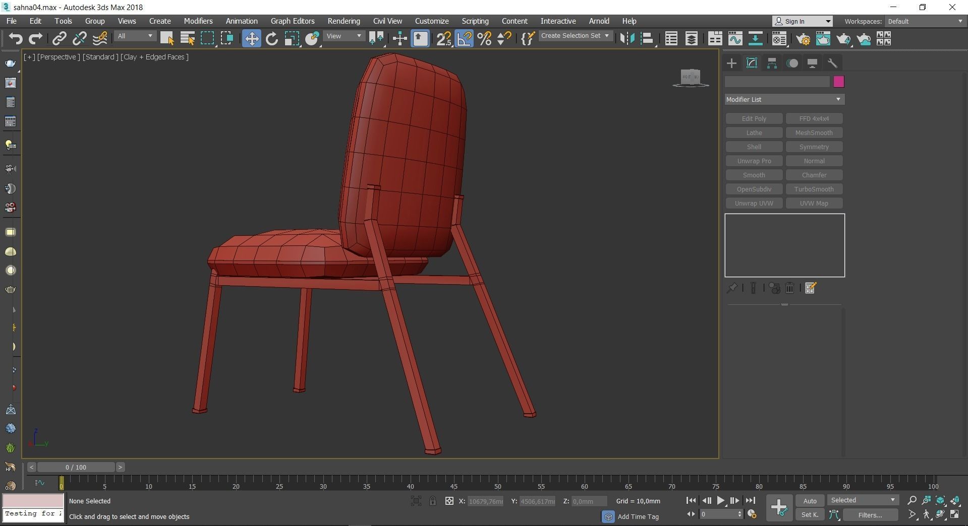 Chair and Armchair 3d model collection 10 pieces Low-poly 3D model_2