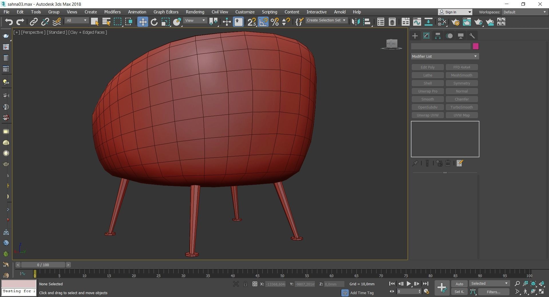 Chair and Armchair 3d model collection 10 pieces Low-poly 3D model_43