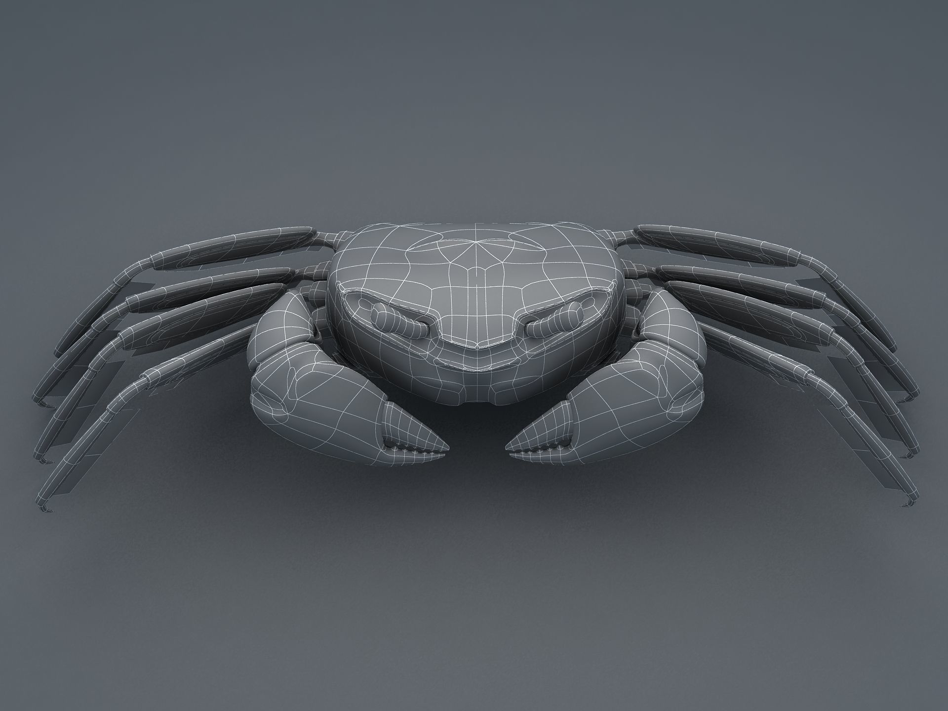 Crab Scopimera globosa Low-poly 3D model_15