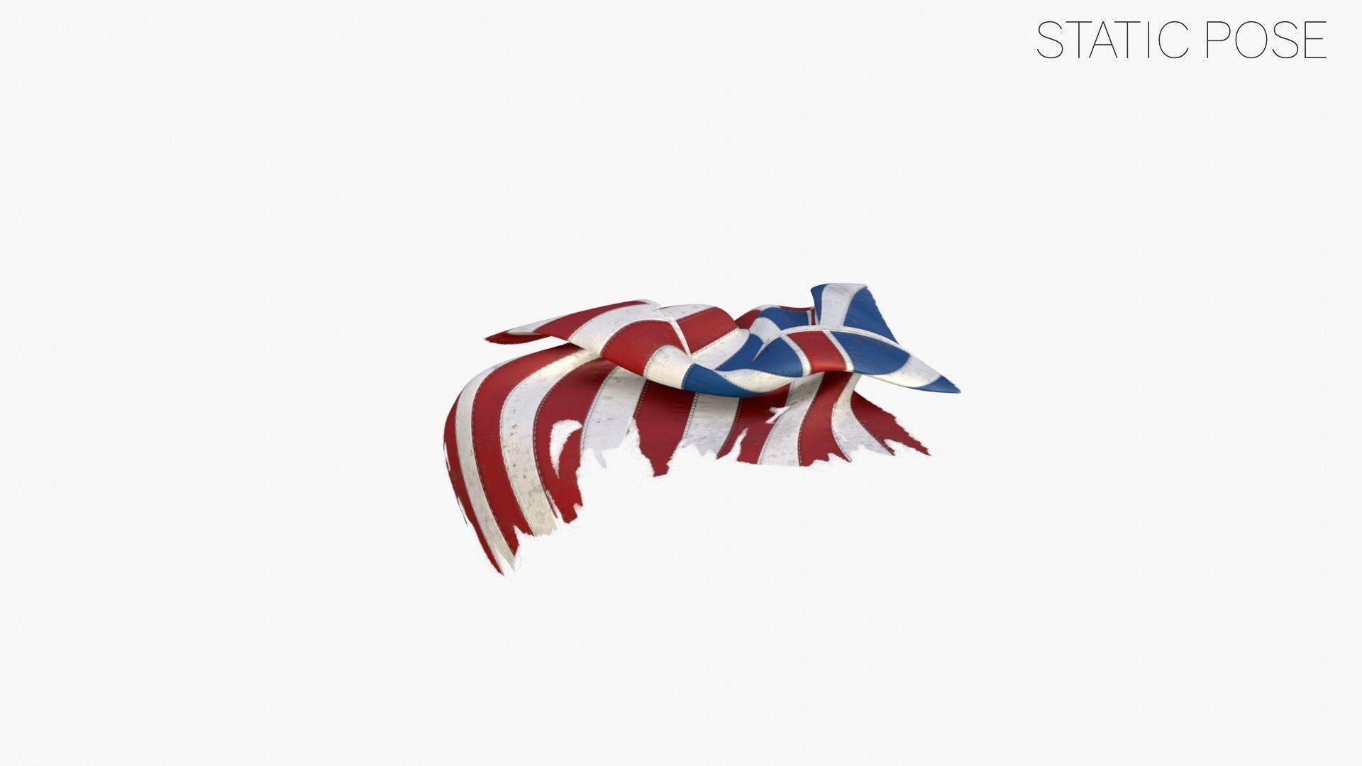Grand Old Union Flag Low-poly 3D model_17