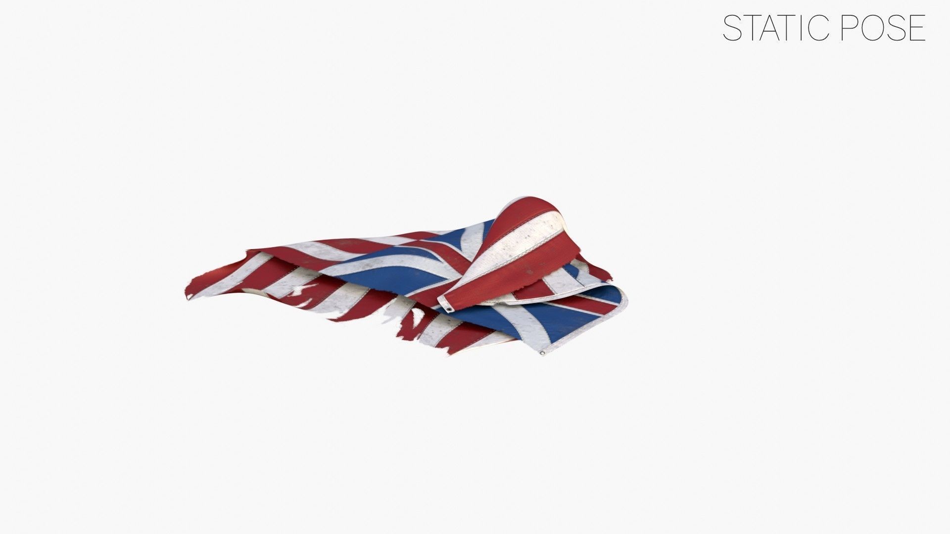 Grand Old Union Flag Low-poly 3D model_21