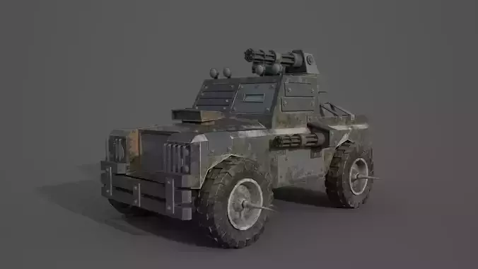 Post Apocalyptic Monster Rover Truck