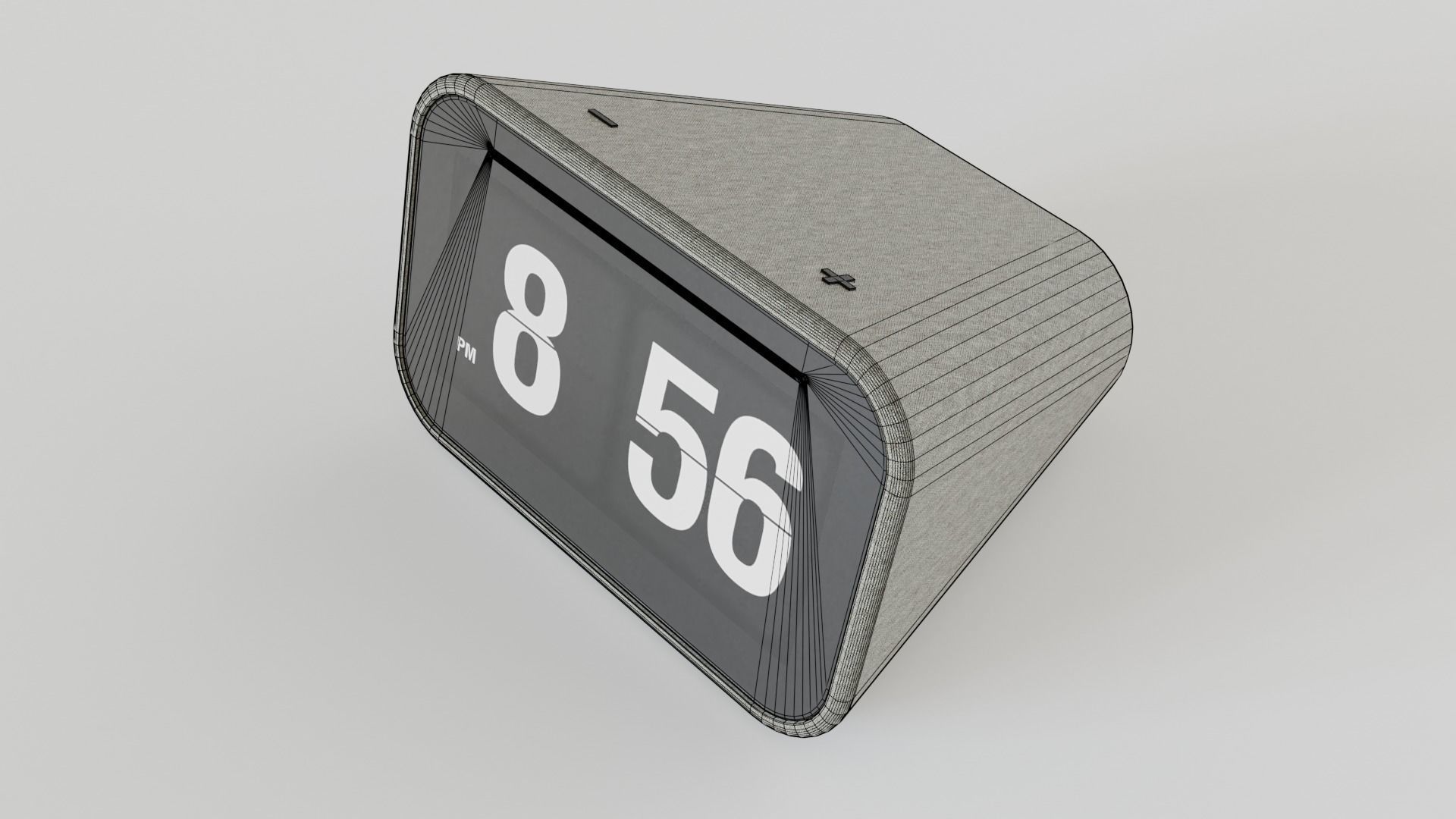Smart Clock with Google Assistant 3D model_9